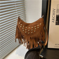 Bohemian Fringe Detail Crossbody Bag