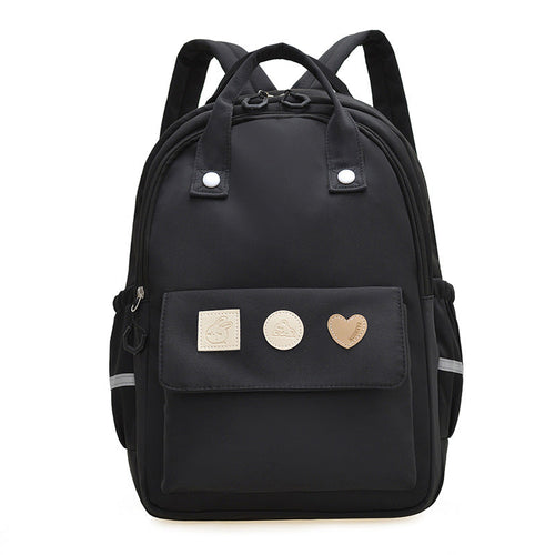 Cute and Functional School Backpack-https://detail.1688.com/offer/935042331300.html-Calm Wears-Black-Calm Wears