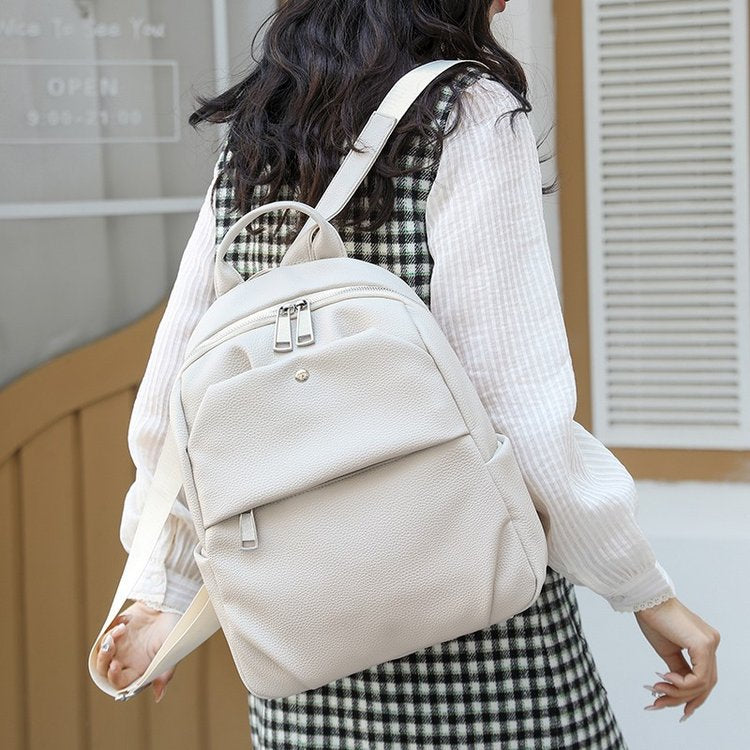Premium Leather Laptop Backpack Calm Wears