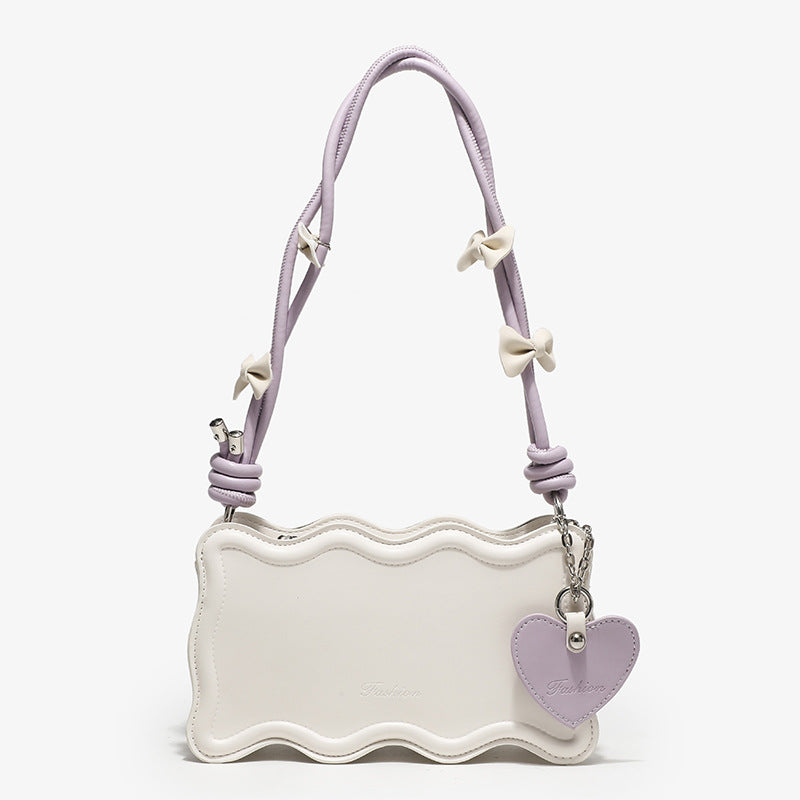 Ladies mini handbag with creative wave pattern and playful pendant-https://detail.1688.com/offer/730768476501.html-Calm Wears-Lilac-nothing-Calm Wears