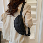 Shimmering Rhinestone-Embellished Fanny Pack