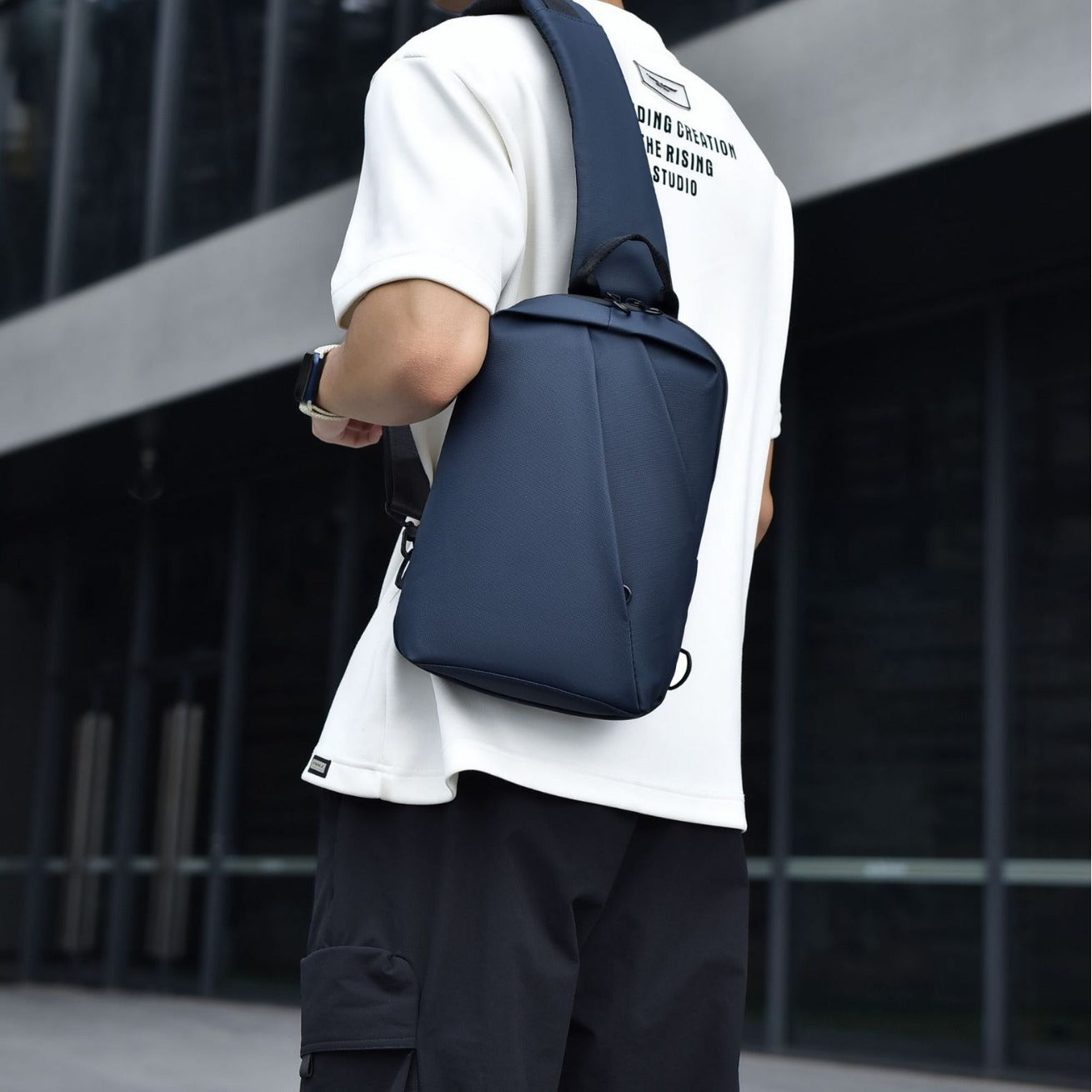 Ergonomic Slim Sling Backpack