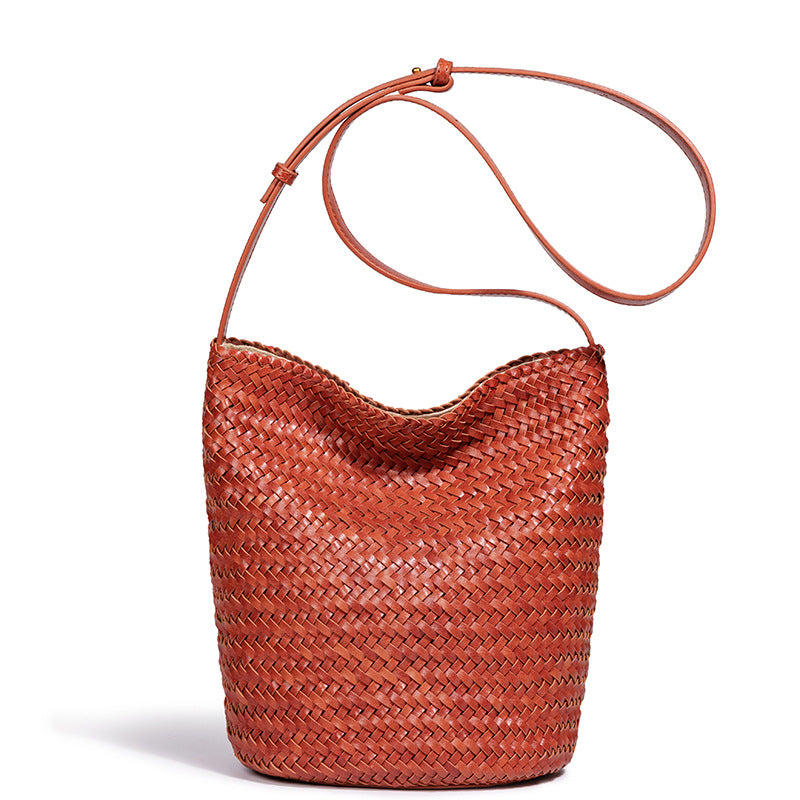 Handcrafted Woven Bucket Bag