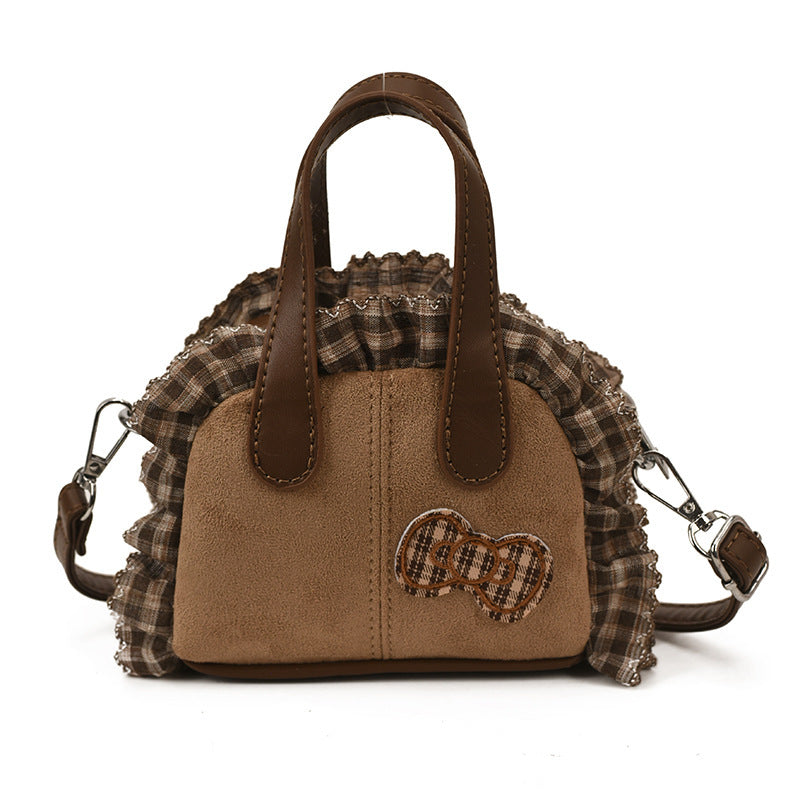 Women's Mini Hobo Bag with Playful Ruffle Design