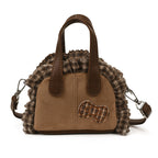 Women's Mini Hobo Bag with Playful Ruffle Design