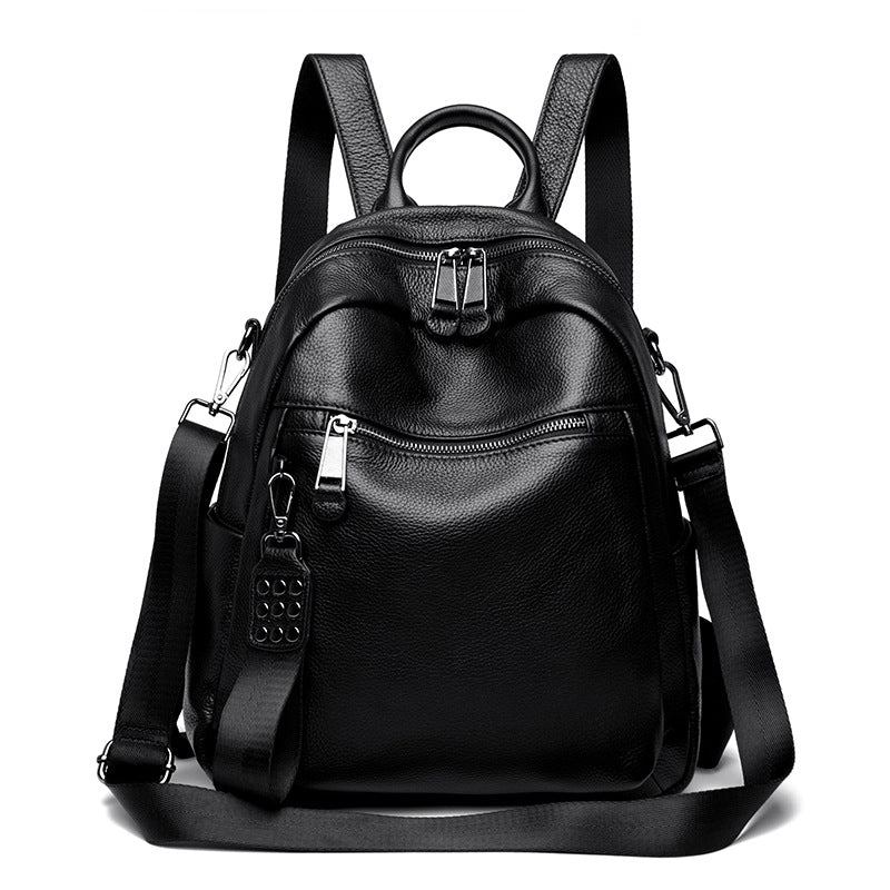 Versatile Multi-Functional Leather Backpack