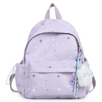 Starry Patterned Plush Backpack