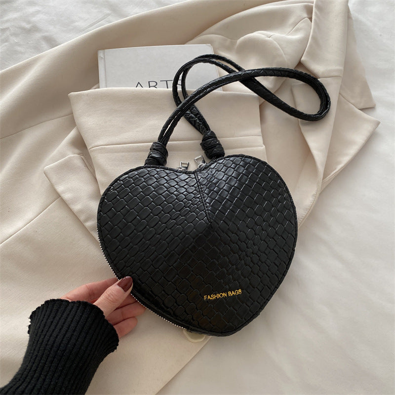 Heart-Shaped Crossbody Handbag