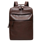Men's Sleek Leather Laptop Backpack