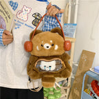 Cute Plush Animal-Themed Backpack Calm Wears