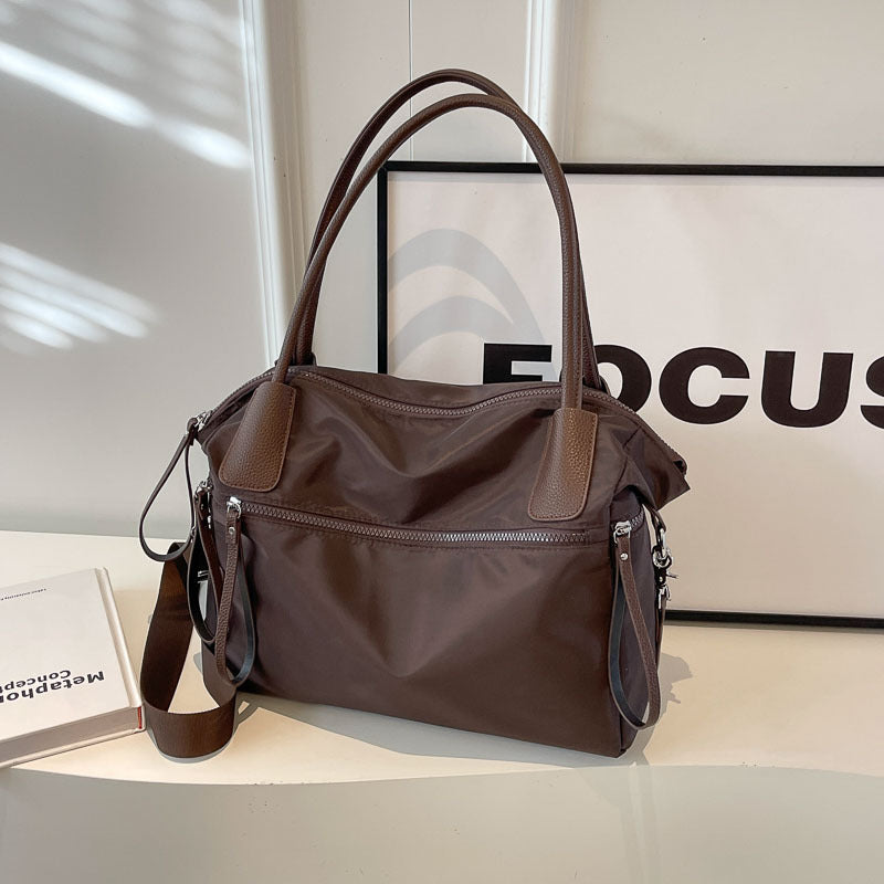 Canvas Shoulder Handbag-dione couture20260420-Calm Wears-Cafe-Calm Wears