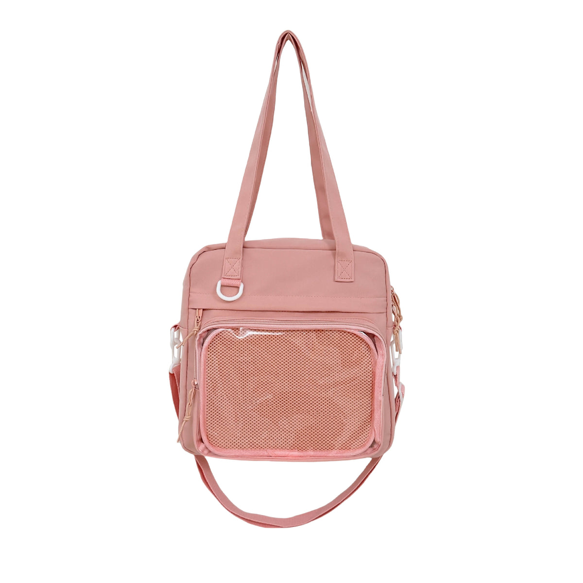 Practical Tote Bag with Transparent Viewing Window