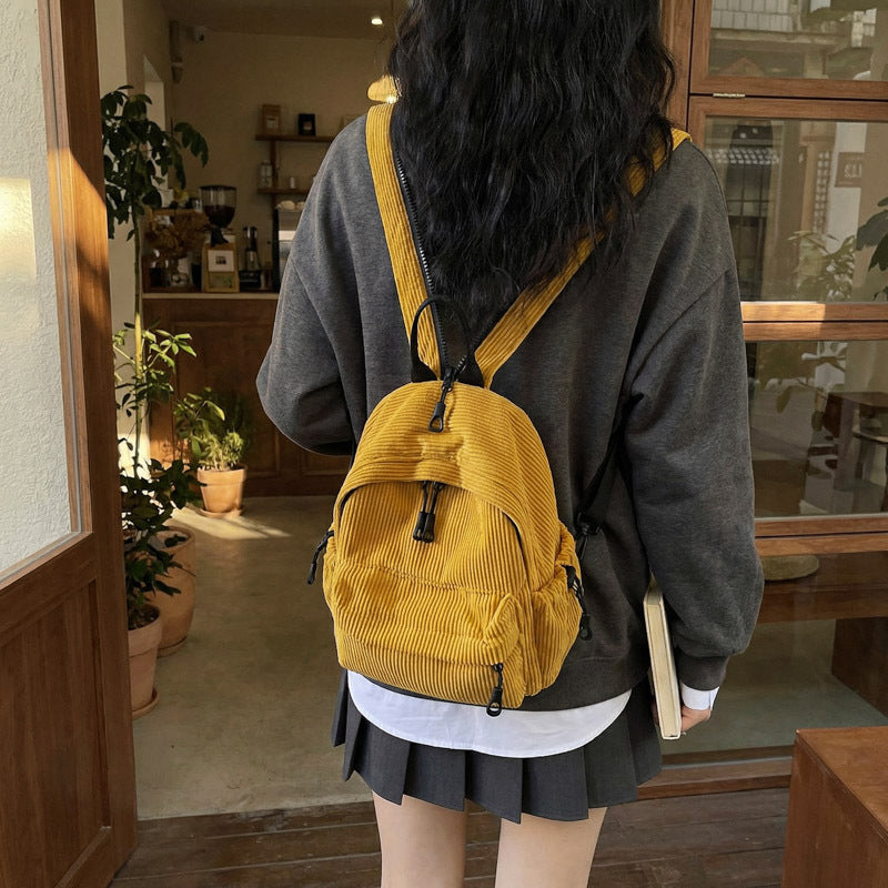 Cord-Backpack with Practical Front Pocket