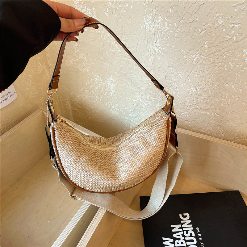 Woven Fabric Crossbody Bag
