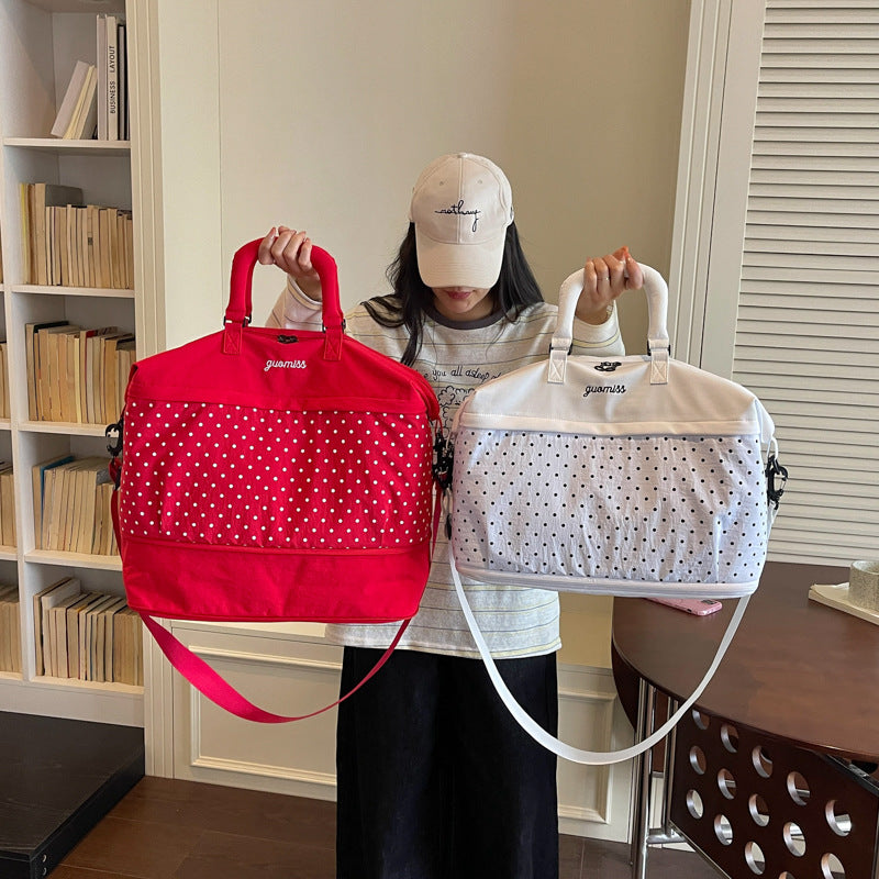 Stylish Polka Dot Travel Tote