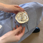 Elegantly Crafted Rose-Shaped Crossbody Bag