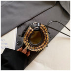 Women’s mini handbag with trendy ruffle design