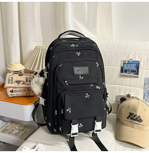 Functional Travel School Backpack-https://detail.1688.com/offer/1016448045652.html-Calm Wears-Black-Calm Wears