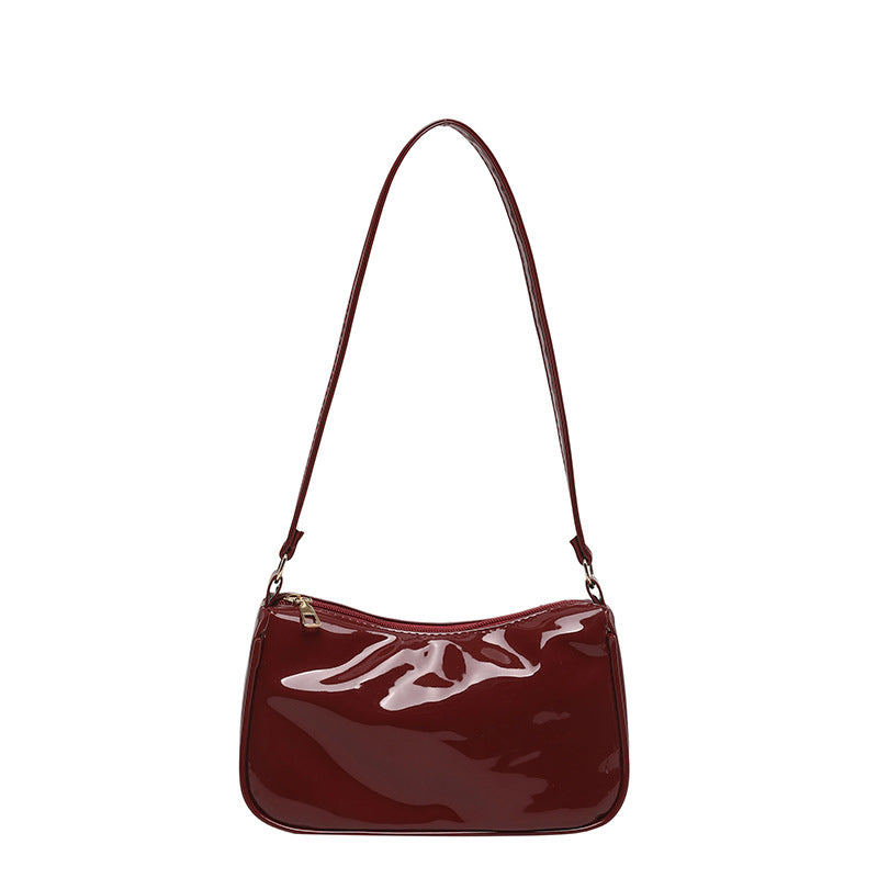 WoGlossy Textured Handheld Crossbody Bag
