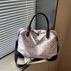 Stylish Polka Dot Weekender Duffle