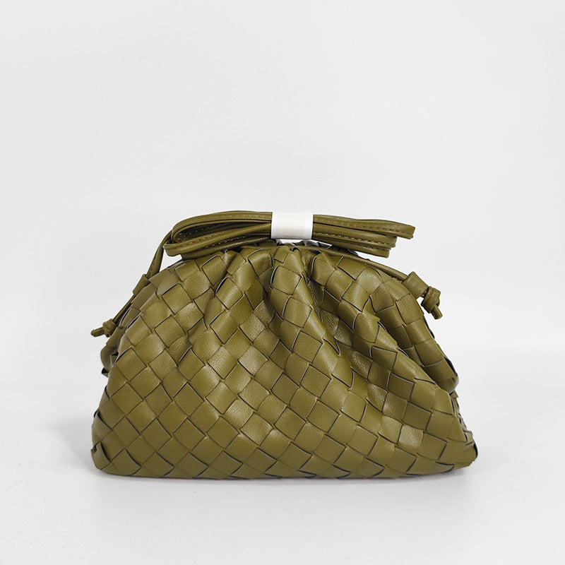 Textured Woven Handheld Clutch