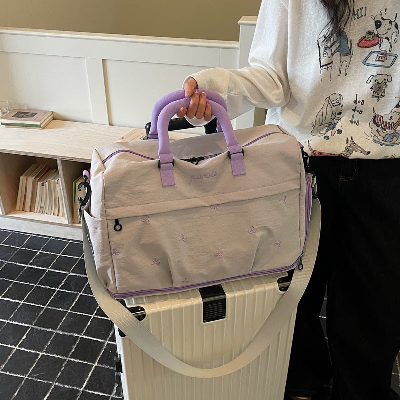 Stylish Embroidered Travel Duffel Bag