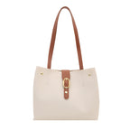 Structured Leather Tote Bag