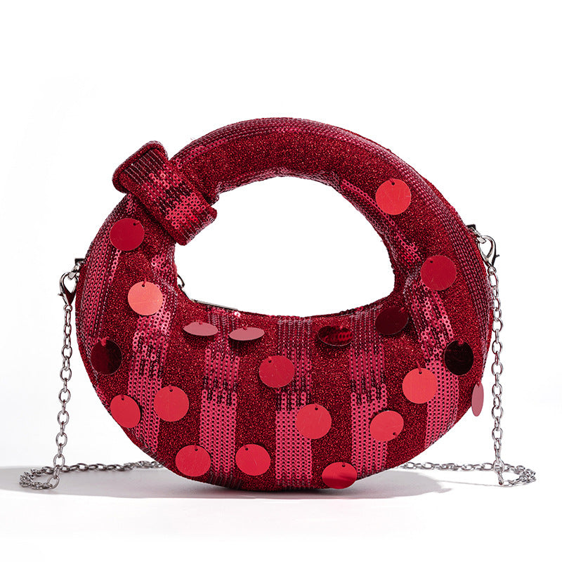 Chic Rhinestone-Embellished Handbag