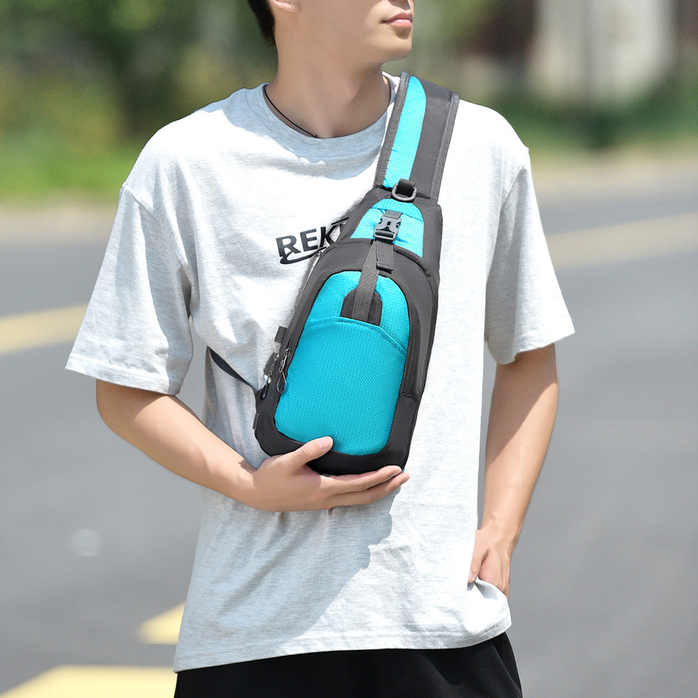 Sling backpack with comfortable back padding and many compartments