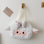 Plush Backpack with Cute Lamb Design