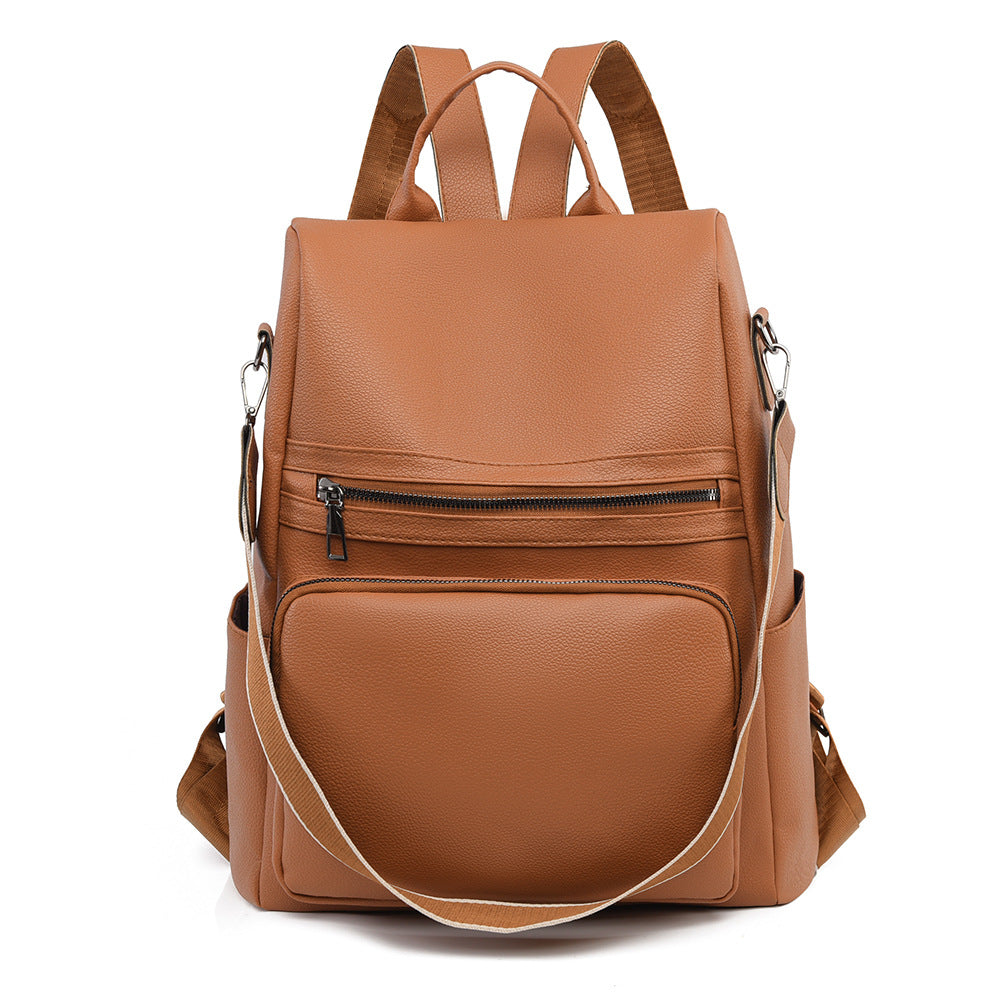 Structured Leather Travel Backpack Calm Wears