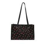 Playful Cherry Print Tote Bag