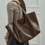 Women's tote bag with elegant design and removable shoulder strap-https://detail.1688.com/offer/994459658272.html-Calm Wears-Apricot-54-Calm Wears