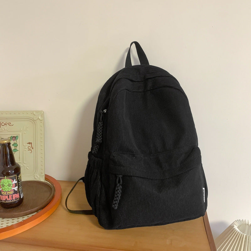 Textured Corduroy Backpack