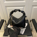 Ribbed Texture Shoulder Bag
