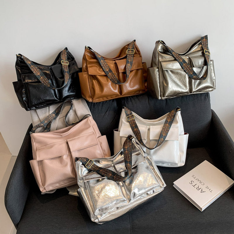 Chic Metallic Handbag Calm Wears
