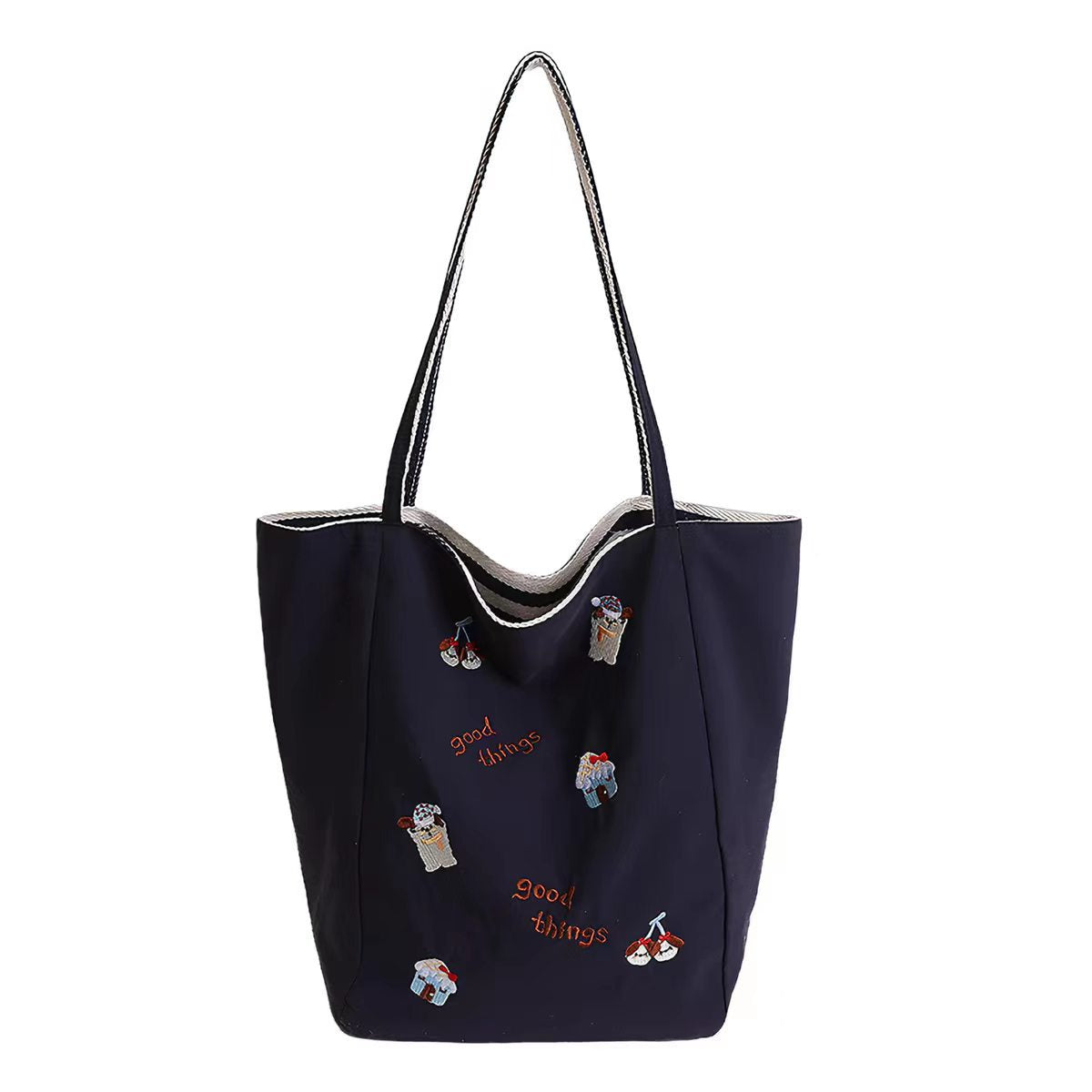 Embroidered Casual Tote