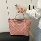 Floral Embossed Tote Bag