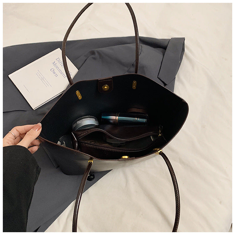 Women's high-quality tote bag with elegant design-https://detail.1688.com/offer/849985092289.html-Calm Wears-Braun-Size: no pendants-Calm Wears