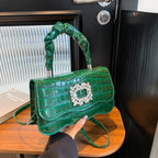 Glamorous Crocodile Texture Evening Handbag