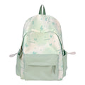 Leisure Backpack with Floral Appliqués