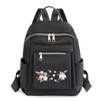 Floral Embroidered Backpack