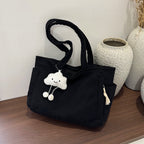Versatile Corduroy Tote Bag