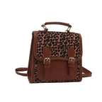 Chic Leopard Print Satchel Crossbody Bag