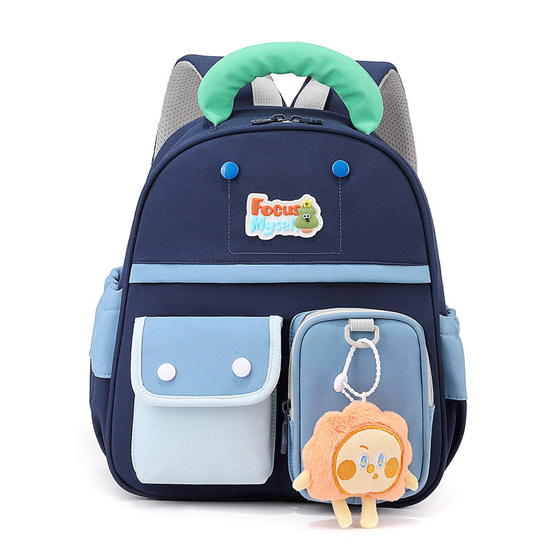 Stylish Multi-Pocket School Backpack-https://detail.1688.com/offer/1065401531144.html-Calm Wears-Dark Blue-Calm Wears