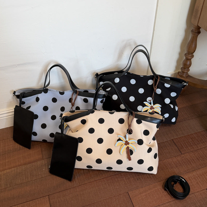 Polka Dot Multifunctional Tote Bag Calm Wears