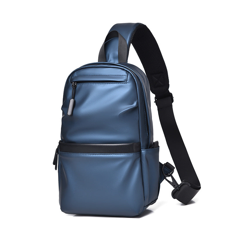 Compact sling backpack with multifunctional storage compartments