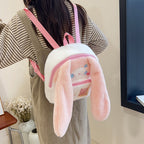 Plush Backpack in Cute Bunny Design