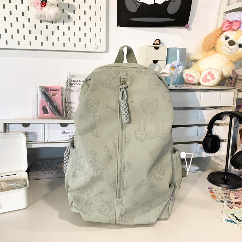Bear-Themed Lightweight Backpack