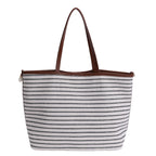 Reusable Striped Beach Tote Calm Wears